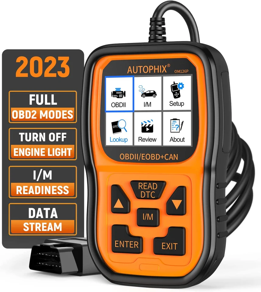 Autofix OM126p OBD2 Skener Vylepšený čítač kódu Automatické diagnostické kontrolné svetlo motora pre všetky auto OBDII po roku 1996