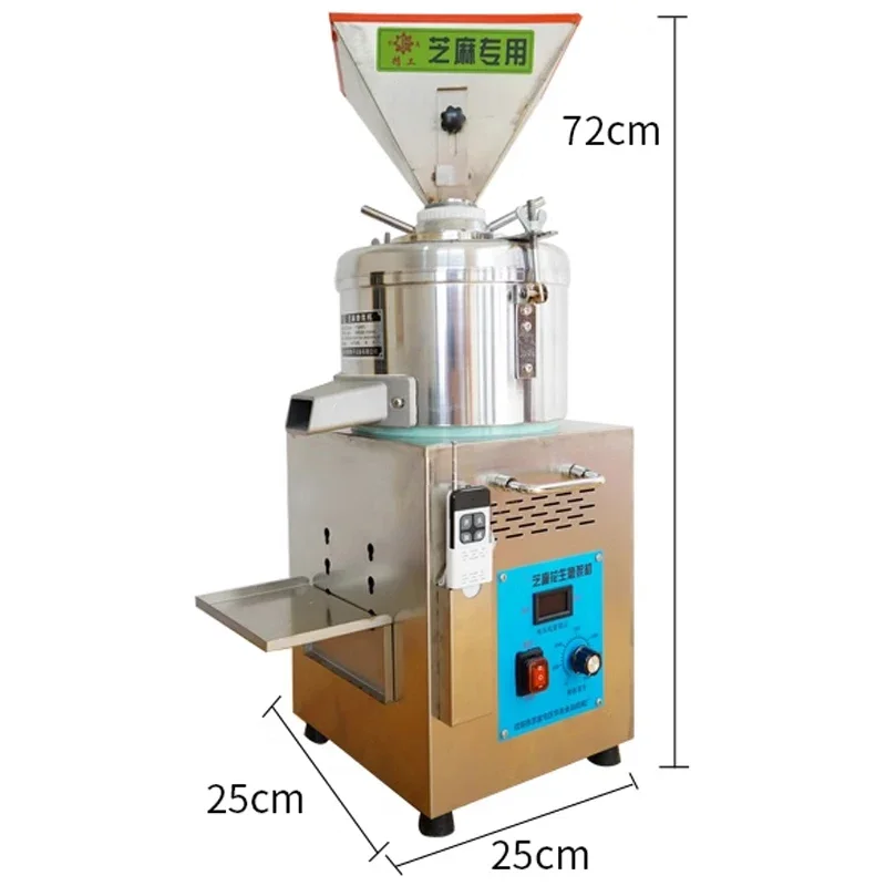 Automatická elektrická vertikálna/horizontálna tahini/arašidové maslo koloidné mlynské korenie Paste brúska 15 kg/h kapacita 800W
