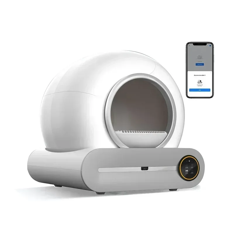 Automatická inteligentná mačka podstielka Služba Čistenie 65L App Control Pet Cats WC podvádzok podnos iónového dezodorizátora