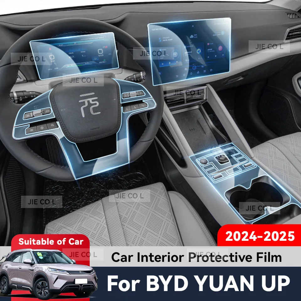 Automatická kontrolná obrazovka TPU navigácia proti škrabaniu Interiérový ochrana filmu GPS navigácia pre Byd Yuan Up 2024 2025