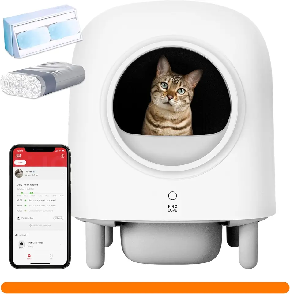Automatická mačka podstielka App App diaľkové ovládanie samočistiaceho čistenia mačací krabic