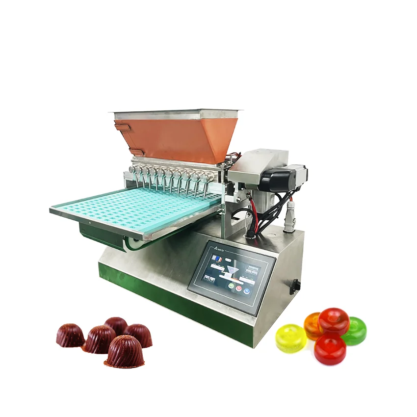Automatická výroba čokolády Časť ovocná vitamínová želé vkladačky Mini Soft Bear Gummy Candy vyrába výrobu stroja