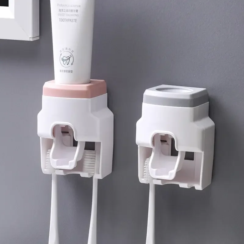 Automatická zubná pasta DispenSer Creative Wall Mount a malá zubná pasta na zubnú zubnú pastu pre rodinnú sprchovú kúpeľňu