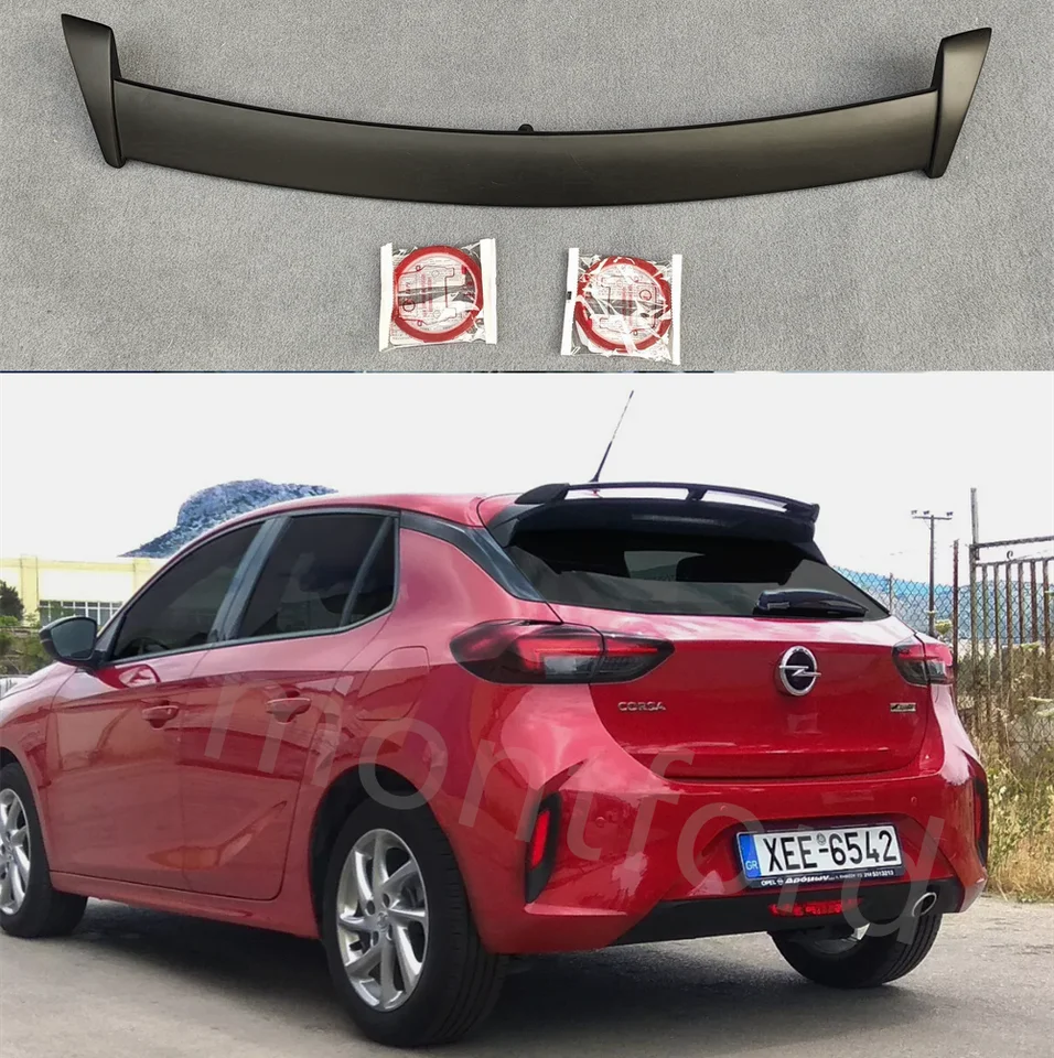 Automatická časť skutočné uhlíkové vlákno krídla kufra kmeň pery na pery styling automobil Zadná strecha spojlera pre Opel/Vauxhall Corsa F (2019-)
