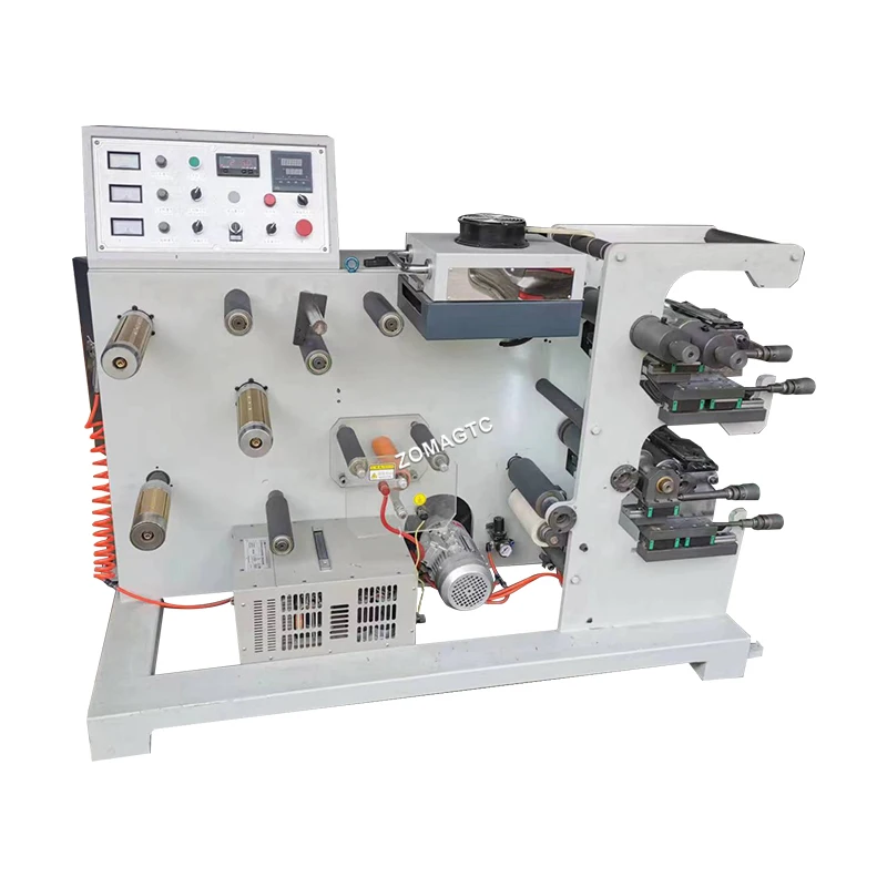 Automatické 3 farebné balenie Bopp Adhesive Tape Film Flexo Printing Tlač stroja BOPP TAP TLAČ