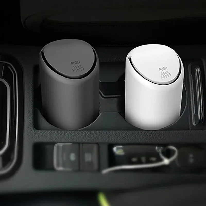 Automatické auto odpadky Can Trash Can Silikone odpadkových prachov držiak s odpadom