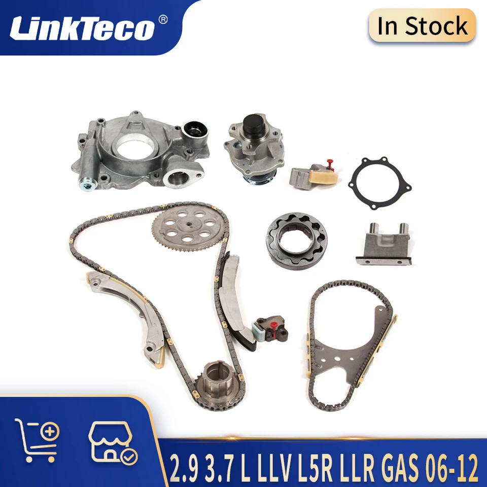 Automatické diely Motor časovacia reťazec Sada vodných čerpadiel Sada tesnenia oleja 2.9 3,7 L LLV L5R LLR Plyn 06-12 pre Hummer Chevrolet Isuzu GMC