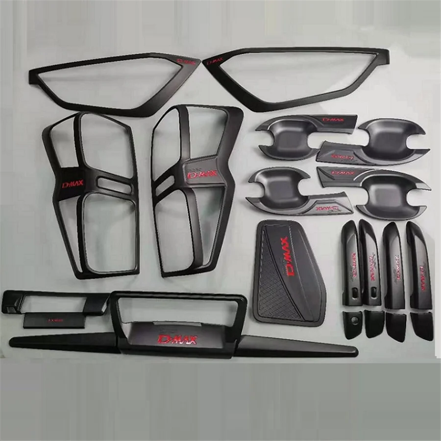 Automatické exteriérové ​​príslušenstvo Da-max Platkové oblúky kryt pre Isuzu D-Max Dmax Lamps Covers Covers Styling 2020 2021 Pickup CAR