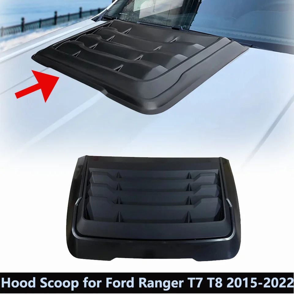 Automatické exteriérové ​​príslušenstvo predná kapota kapucňa pre Ford Ranger 2015-2022 T7 T8 T8 Wildtrak Raptor Everest Deflector