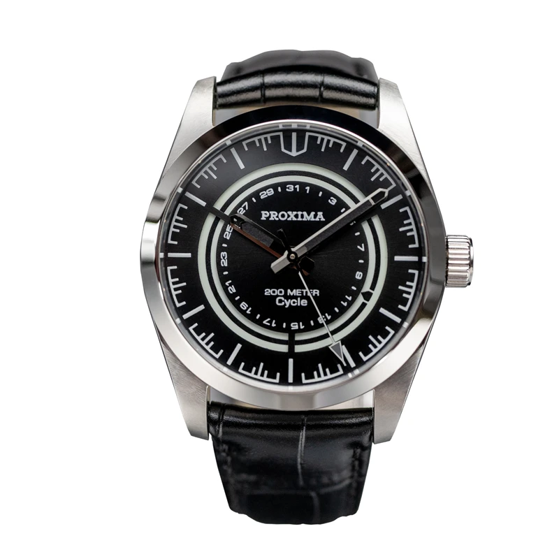 Automatické hodinky Proxima Mens 37 mm Luxusné hodinky Mechanické náramky 100 m nepremokavé C3 Luminous Sapphire PT5000 SW200
