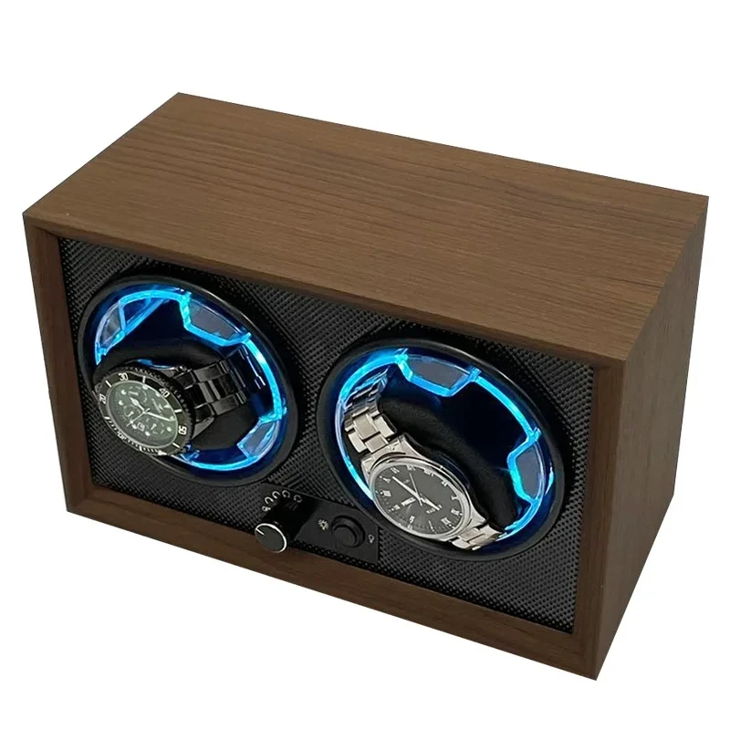 Automatické hodinky Winder Box USB Power Luxusné drevené hodinky Shaker vhodné pre mechanické hodinky ticho rotujte elektrickú krabicu