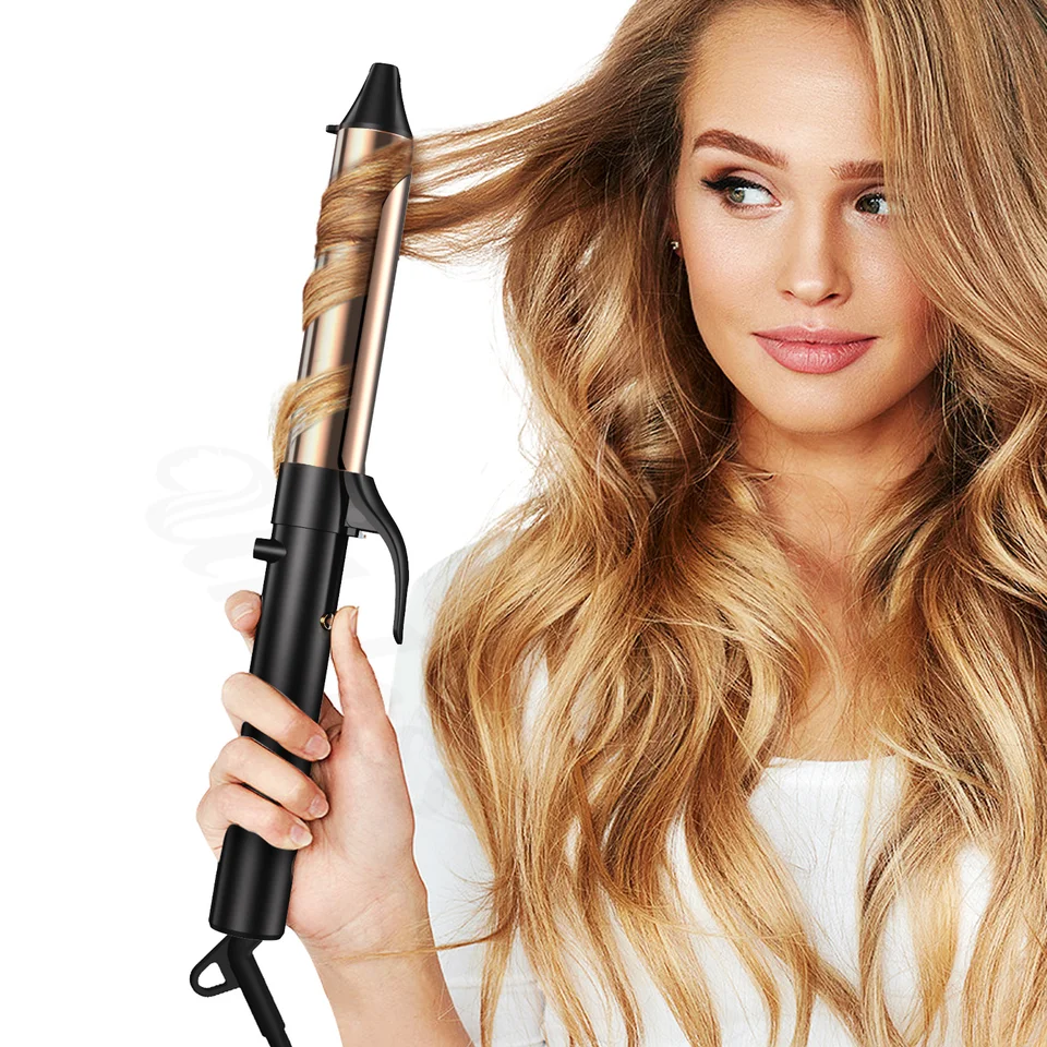 Automatické natáčanie vlasov pre ženy Elektrické curlingové železo nastaviteľné teplota Curling Wand valček styling
