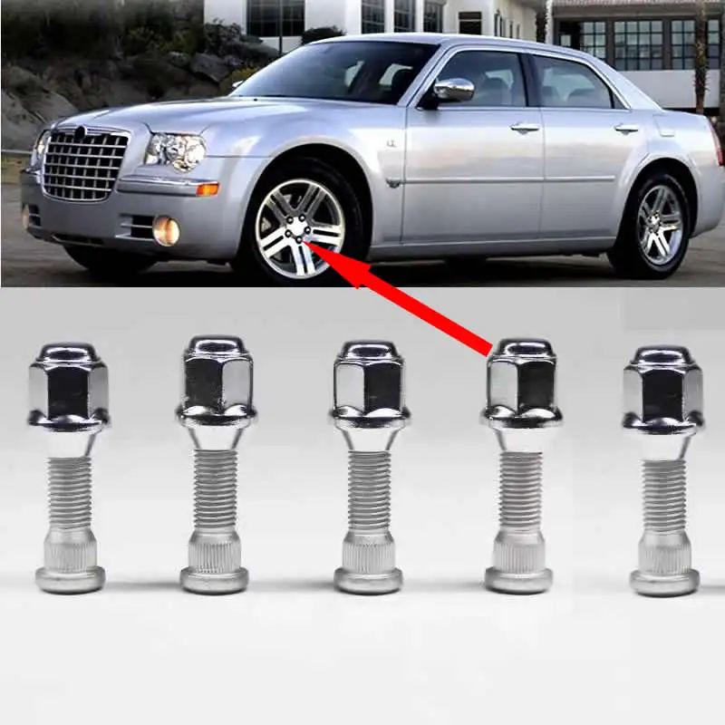 Automatické orechy a skrutky sada 1pc kolesa Hub Skrut Stud Set pre Chrysler 300C OEM: 06509873AA
