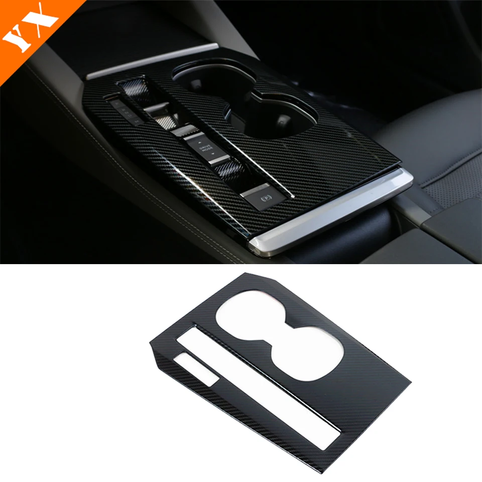 Automatické príslušenstvo Car Central Console Shift Shift Panel Panel Panel Tink Cover bez uhlíka pre Citroen C5X 2021-2023