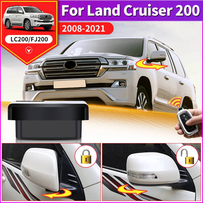 Automatické skladanie a rozširovanie zrkadla pre Toyota Land Cruiser 200 LC200 FJ200 2008-2021 2020