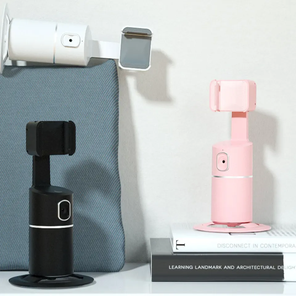 Automatické sledovanie držiaka telefónu 360 ° ROTATION MOUNTING Sledovanie držiaka sledovania selfie pre držiak na streamovanie vlogu Streaming Gimbal stabilizátor