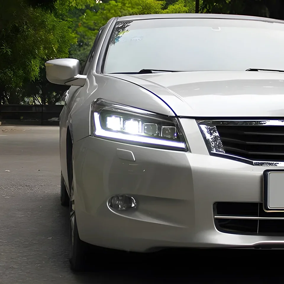 Automatické svetlomet pre Honda Accord 8. G8 2008-2012 CP2 LED AUTOM PREDNÁ Zostava MONTÁCIA Zostava Štyri Príslušenstvo šošovky Projektor