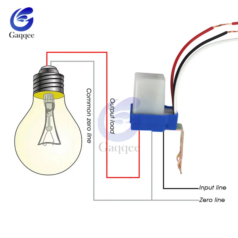 Automatický automatický spínač na ulici Photocell Street Light DC AC 220V 50-60Hz 10A Ovládanie fotografie snímača snímača snímača snímača DC 12V 24V