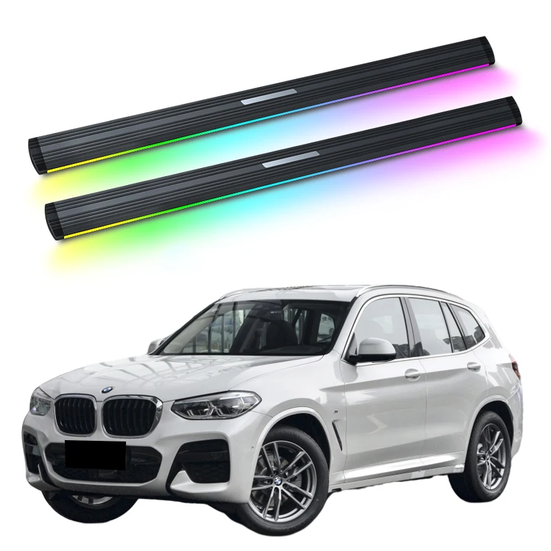 Automatický elektrický výkon bočného kroku Running NEON NEON LED svetlo pre BMW X3 2019-2023