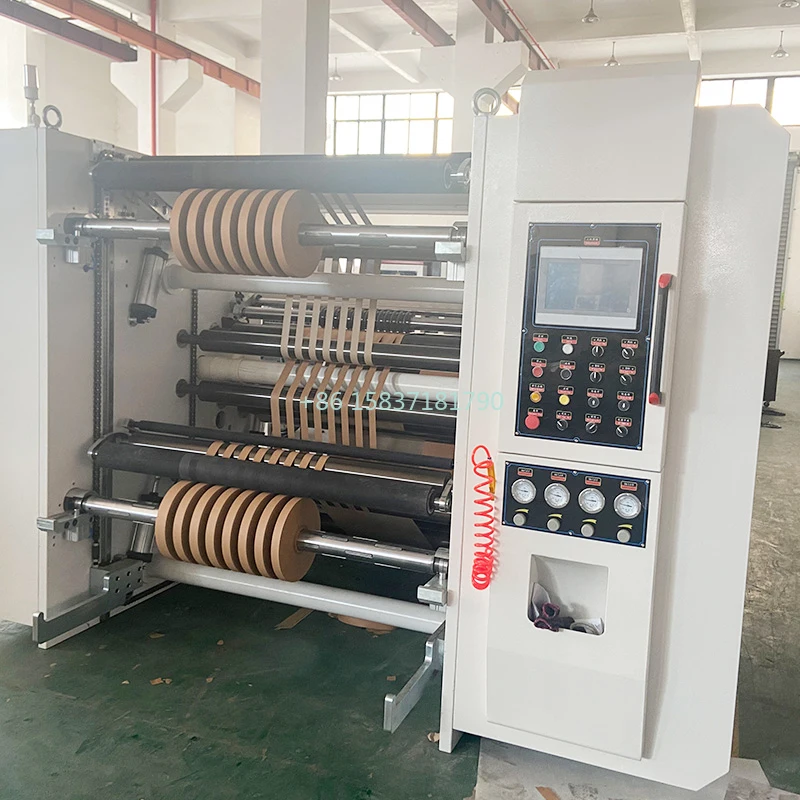 Automatický jumbo roll kraft papier papieru Reinting Machine Machine papier papierová rezačka rezačka rekreata pre nás