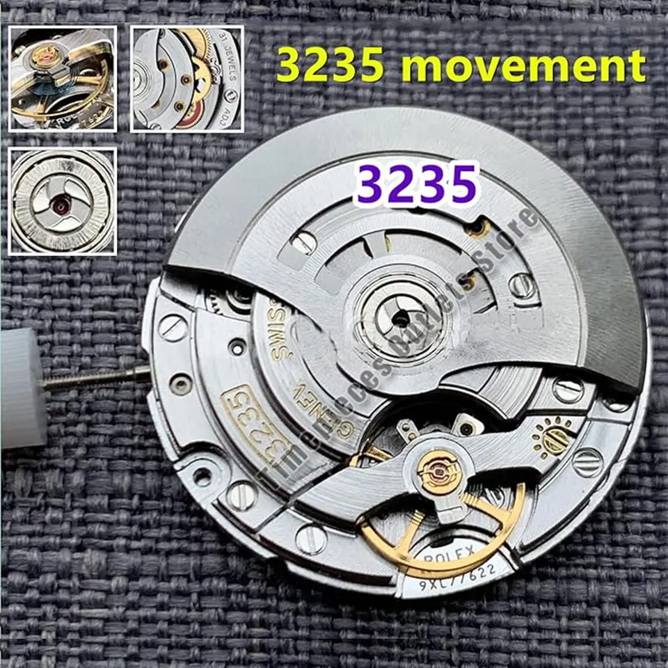 Automatický mechanický pohyb 3235 Shanghai Factory Small Disc Fit to Sub Series Top verzia VR-3235 Čisté modifikované diely