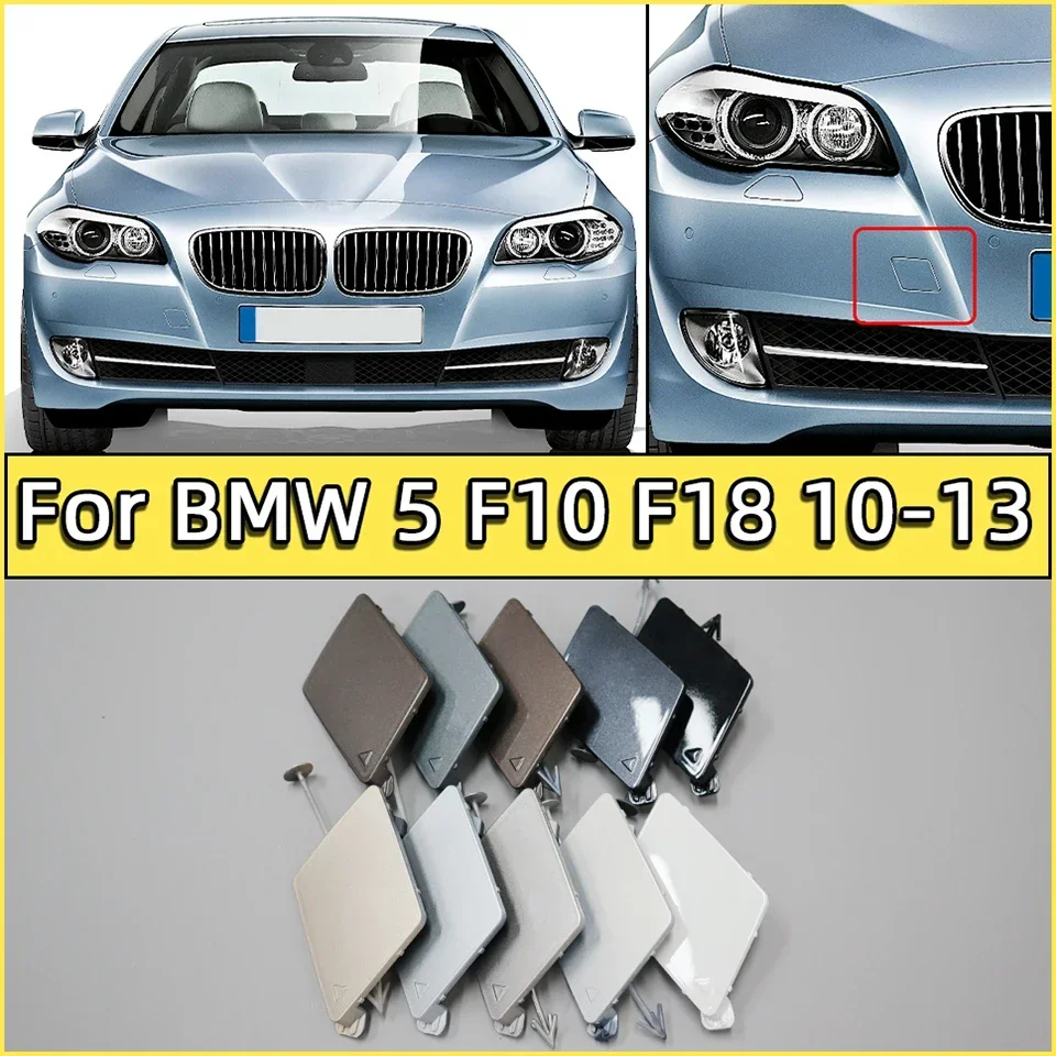 Automatický predný nárazník v ťahu Hook Hauling Eye Cover Cap pre BMW 5 Series F10 F18 Sedan 2010 2012 2012 2013 523 525 528i 535i 550i