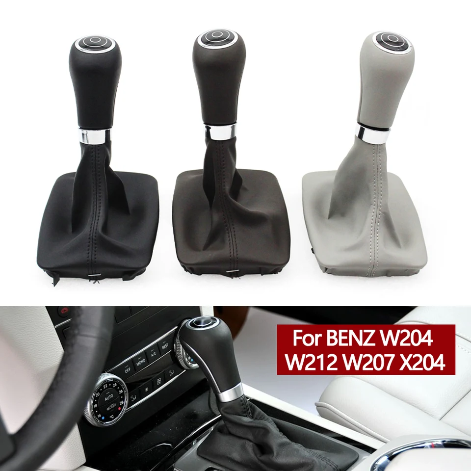 Automatický radiaci gombík na autá Shifter Lever Gaiter Boot Cover pre Mercedes Benz W204 W207 W212 C204 C63 C300 C250 C200 C180