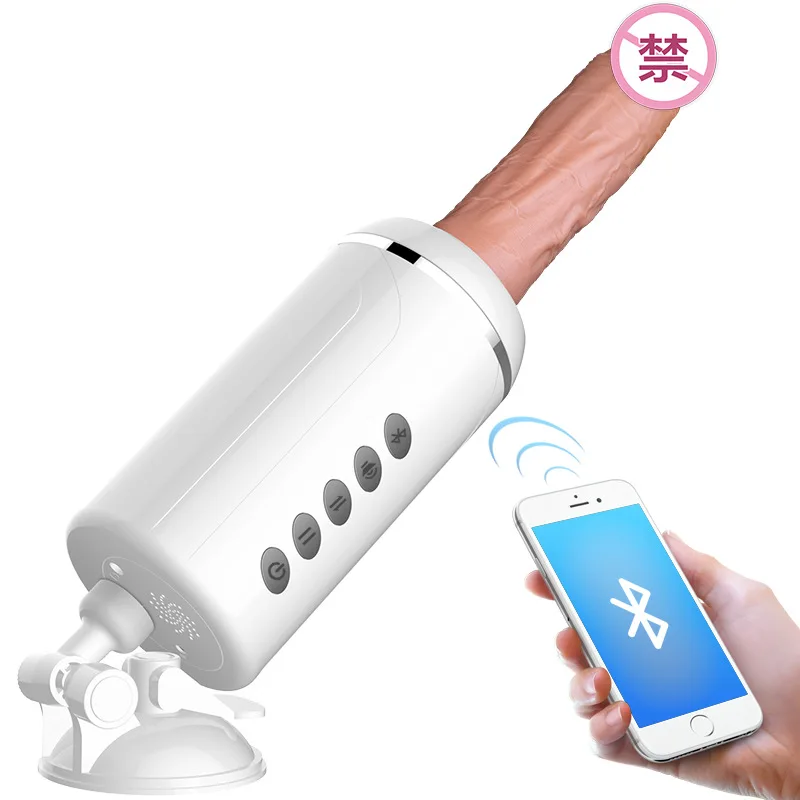 Automatický teleskopický sex stroj Bluetooth interaktívny hlas realistický dildo vibrátor hračky umelý penis ženský masturbator