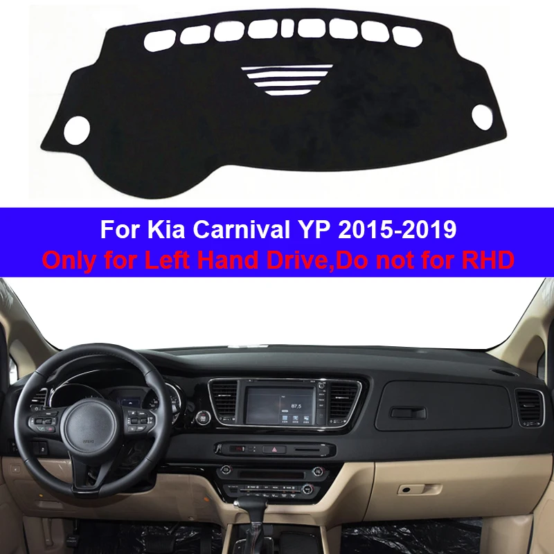 Automatický vnútorný informačný prístrojový panel Dash Dash Mat Carpet pre Kia Carnival YP 2015 2016 2017 2018 2018 2019