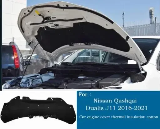 Automobil s tepelnou izoláciou Cotton Front Hood Motor Firewall podložka podložka kryt hluk pre nissan qashqai j11 2016-2021 jf
