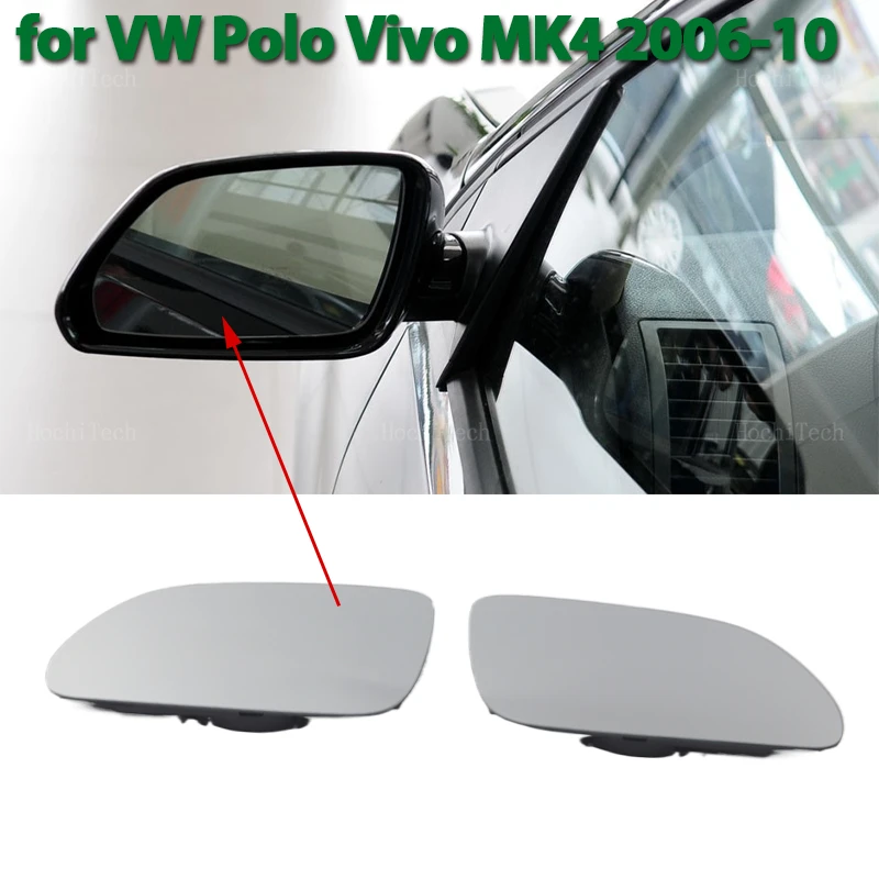 Automobil ľavého a pravého bočného zrkadla Zadný výhľad na VW Volkswagen Polo Vivo GTI 4 MK4 Facelift 2006 2007 2008 2009 2010
