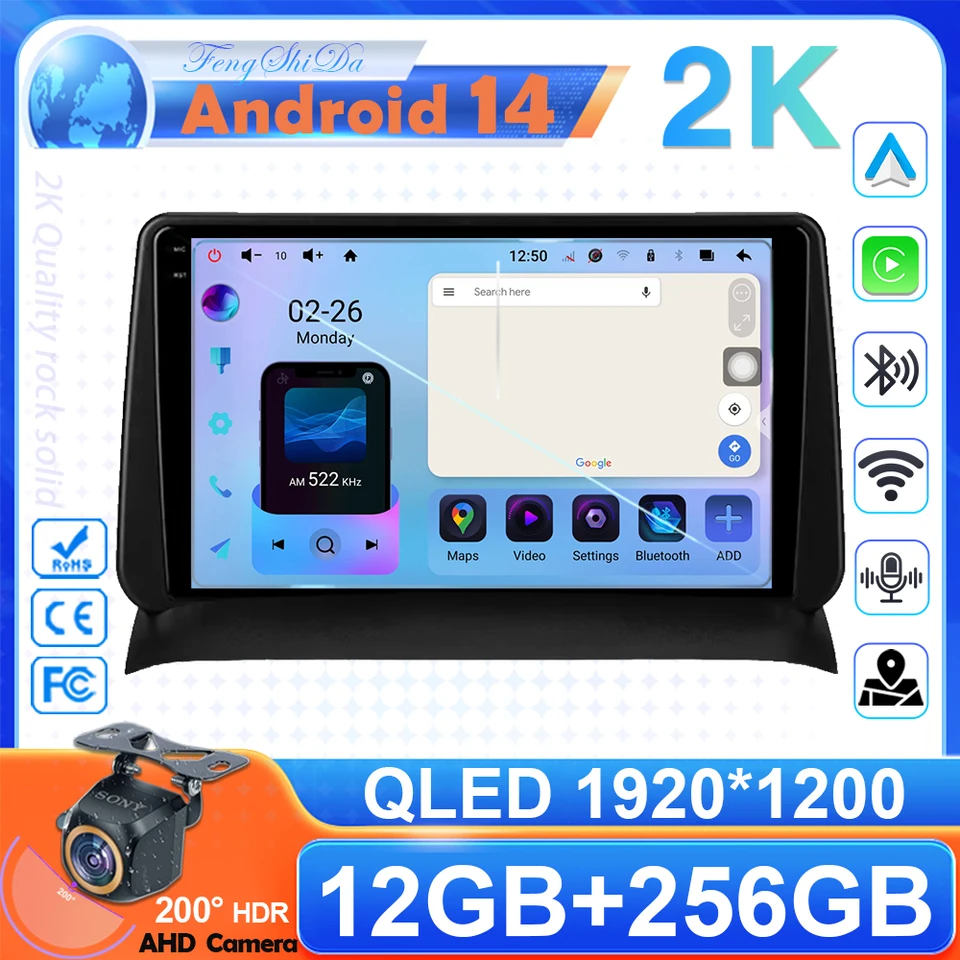 Automobilie CarPlay Android 14 pre Toyota Ipsum 1 SXM10 1996 - 2001 GAIA 1 XM10 1998 - 2001 Multimedia Player GPS Navigation 2DIN