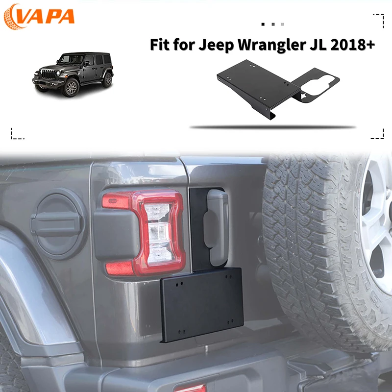 Automobilie Taildoor Ruck Luck Lovicu Sedadla Sedadla Výfuku Port Šplha pre Jeep Wrangler JL 2018 hore