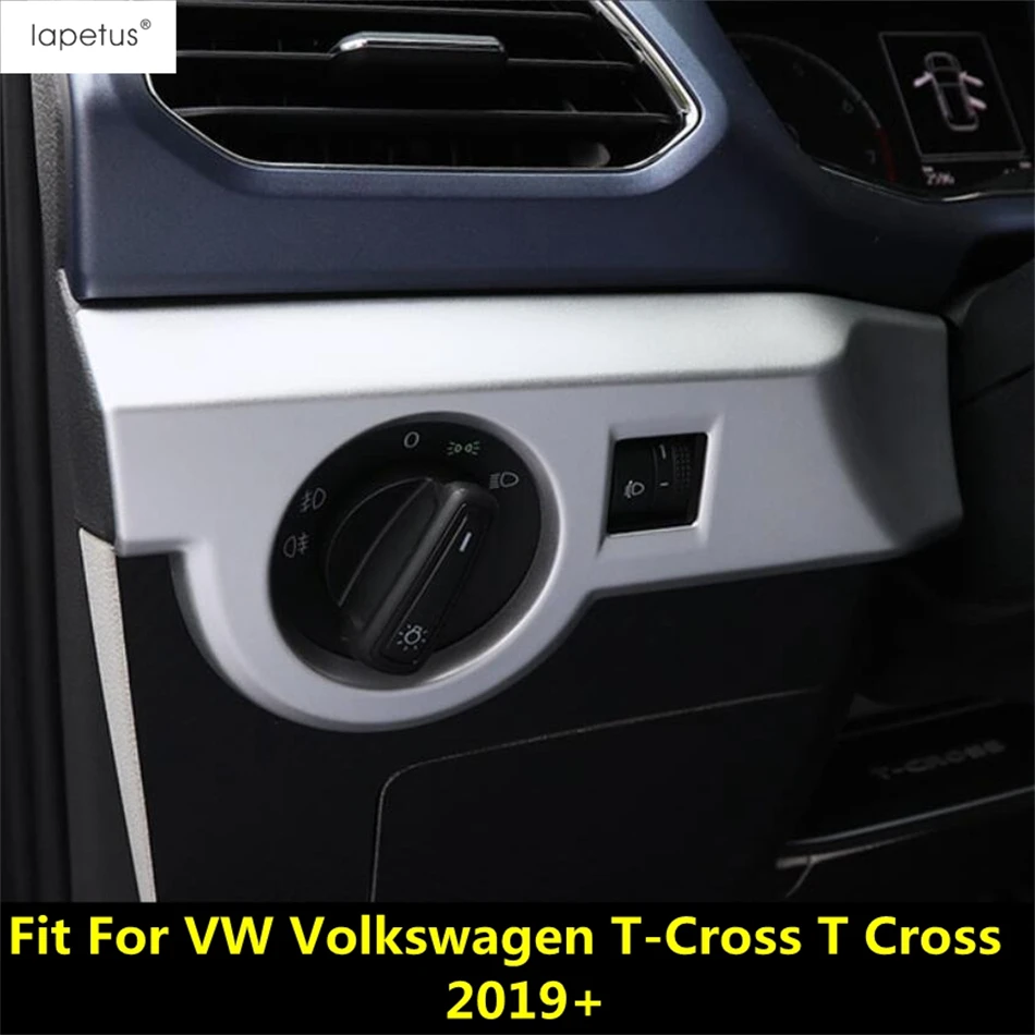 Automobilka Hmlová lampa hlavu ovládacie tlačidlo Ovládanie panela Panel Panel Panel Mate Accessories Interiér pre VW Volkswagen T -Cross T Cross 2019 - 2023