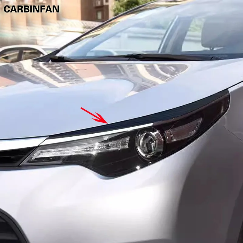 Automobilka Svetená nálepka na obočie Prispôsobená nálepka s kapucňou pre Toyota Levin Corolla 2014-2018