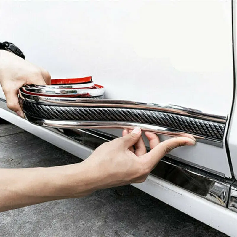 Automobilko proti kolízne Styling Dvere Protector Protector Protector Uhlíkové vlákno Folmingový pásik ORIS ORIS PREDNÉHO BUHEROVÉHO ODPADOVÝCH SPRÁVA PRÍSTUP