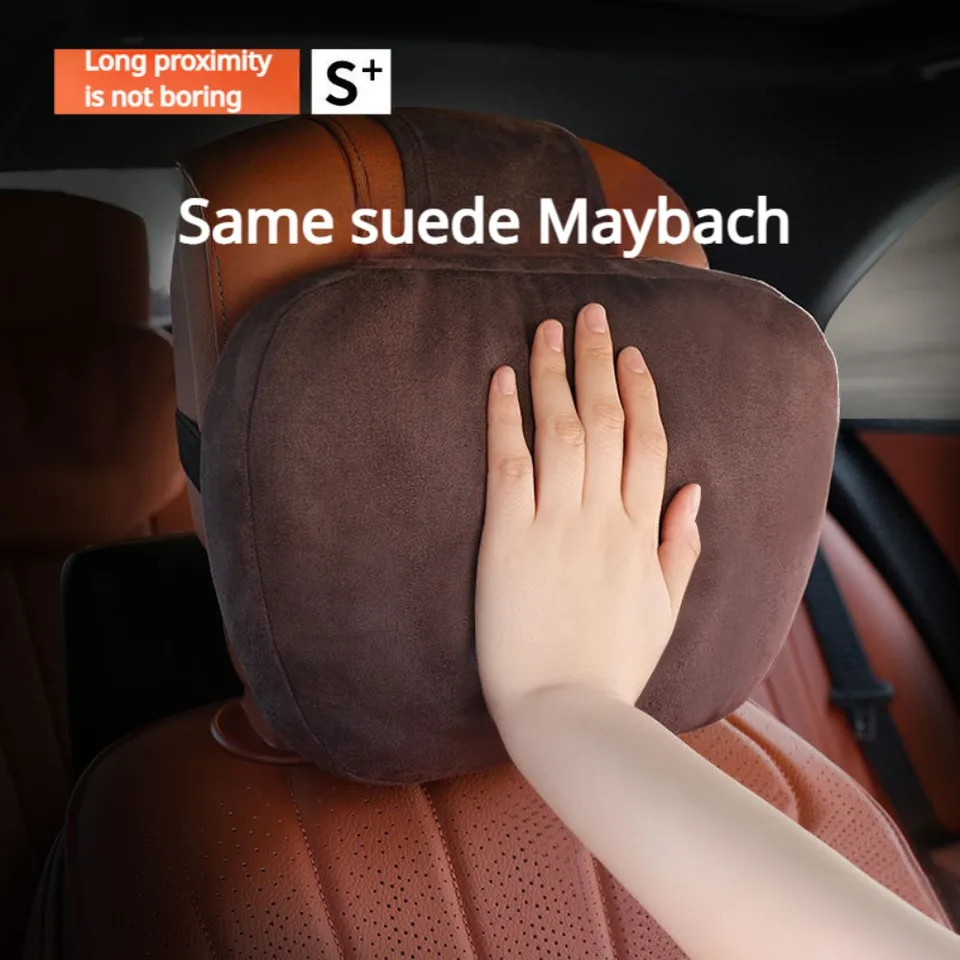 Automobilová hlava hlavy hlavy hlavy Fit Fit for Maybach S Class Tried Auto krk vankúš hlava krk odpočinok odpočinok vankúš semišový vankúš