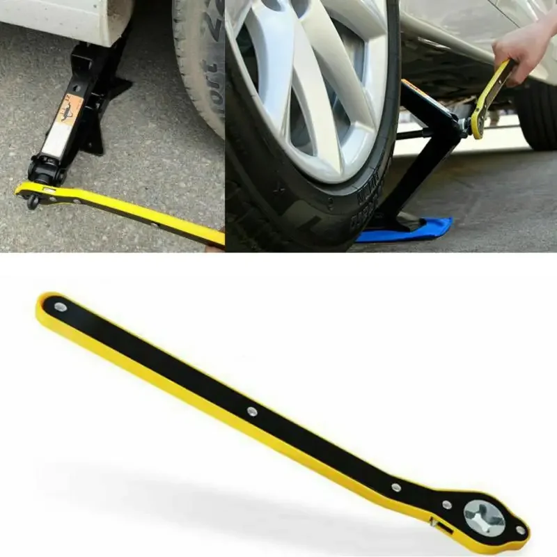 Automobilová prácou Jack Ratchet Wrench Scissor Jack Garage Pneumatické koleso koleso kľúča rukoväť na úsporu práce na kľúče auto opraváren