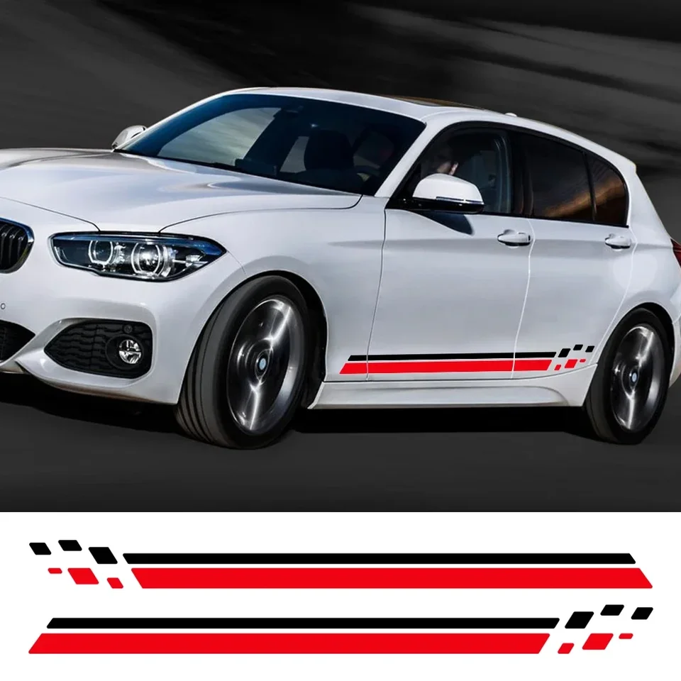 Automobilové bočné dvere Body pás sukne sukne sukňové nálepky na nálepky na nálepky uhlíkových vlákien Dekorácia automatické príslušenstvo pre BMW 1 sériu E81 E87 E82 E88 F20 F21