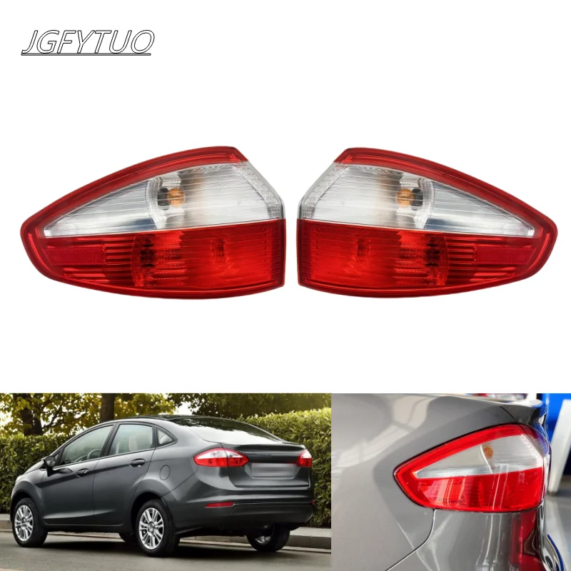 Automobilové doplnky Exteriér zadný nárazník zadné svetlo zadné zadné brzdové brzdové lampa pre Ford Fiesta Sedan 2013 2014 2015 s žiarovkami