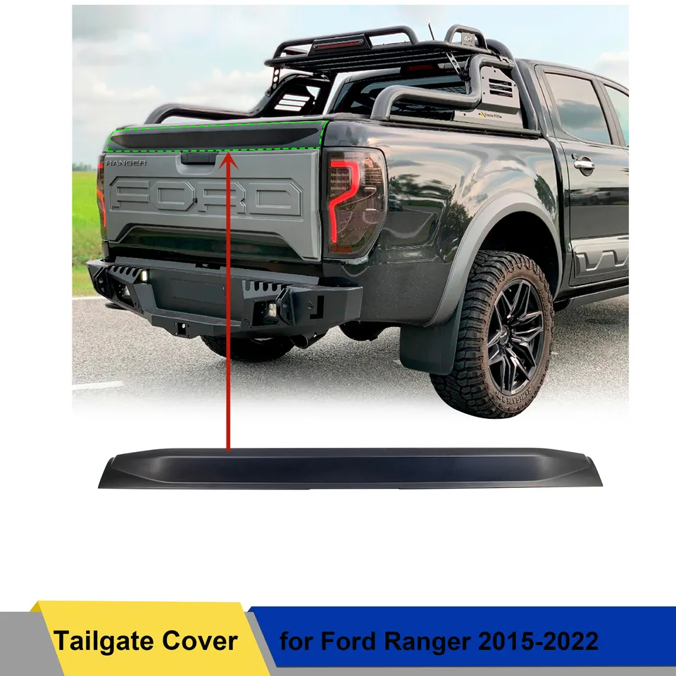 Automobilové doplnky Tail Gate Protector Tail Gate Cover Guard pre Ford Ranger 2012 2013 2014 2015