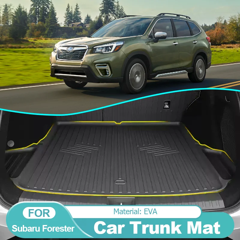 Automobilové doplnky Trunk Mat Boot Cargo Liner Tray Zadný kmeň batožinový koberec pre Subaru Forester SJ 4. MK4 2014 ~ 2018 2017