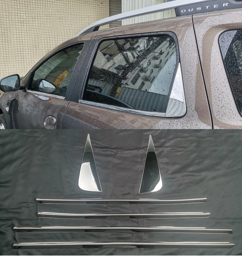 Automobilové doplnky z nehrdzavejúcej ocele FRME TRIMS pre Renault Duster 2021-2023