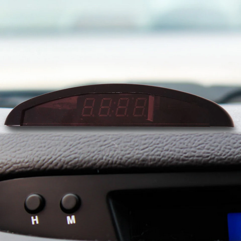 Automobilové elektronické hodiny Multifunkcia LED digitálnych automobilov LED Praktické Praktické napätie Plastové doplnky