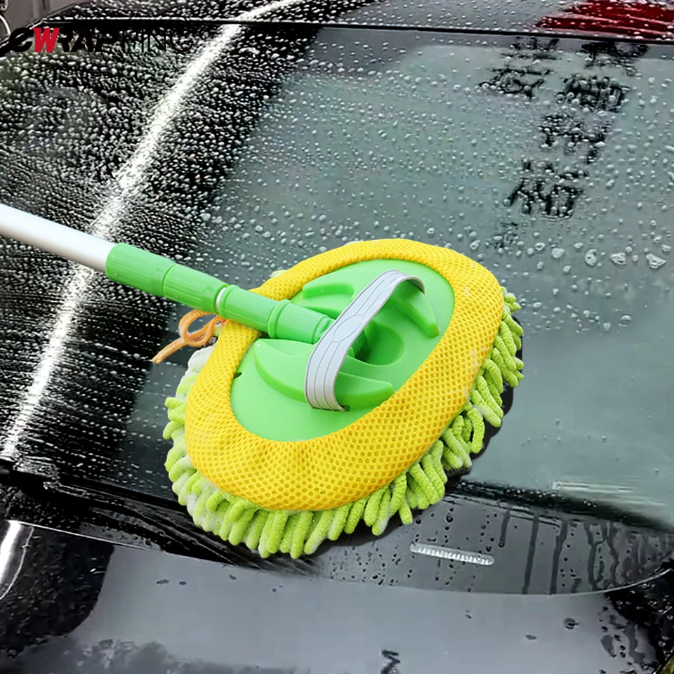 Automobilové kefy Teleskoping dlhá rukoväť mikrovlákňanie MOPING MOP Nastaviteľná súprava na čistenie mopov pre doplnky pre autá