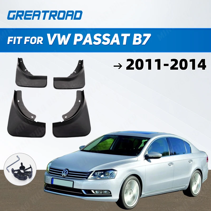 Automobilové klapky predné zadné zadné bahnité bahnité bahna Fender Splash Guards pre VW Passat B7 2011 2012 2013 2013 2014