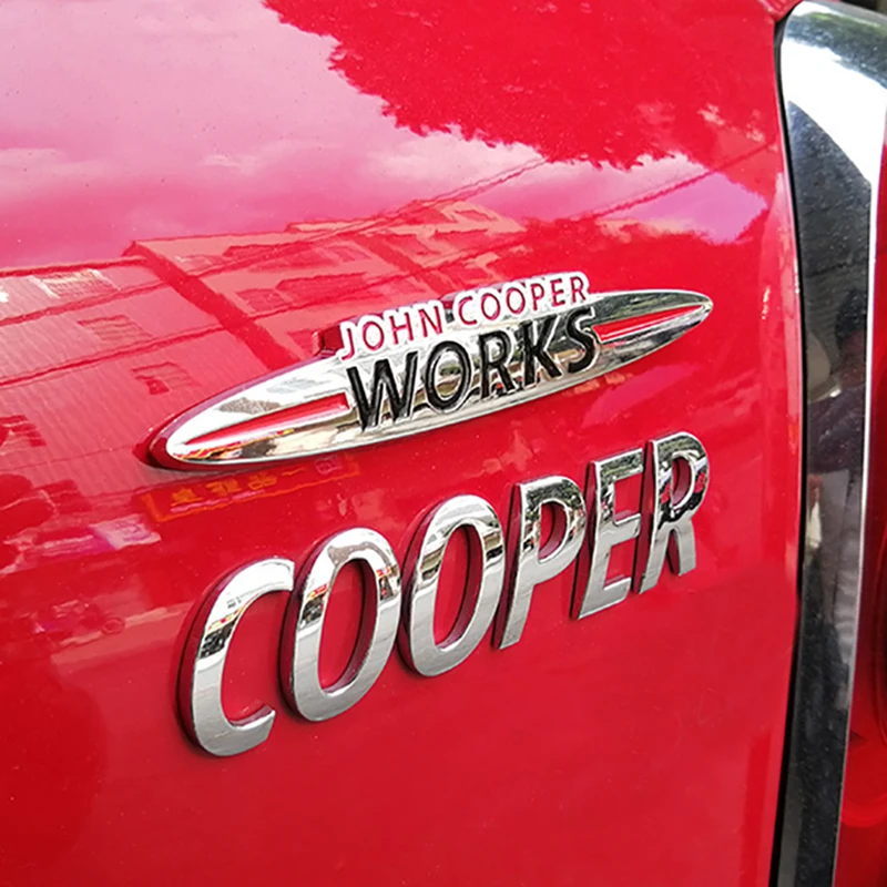 Automobilové nálepky znak pre Mini Cooper S John Cooper Works R50 R52 R53 R55 R56 R57 R58 R59 R60 R61 F55 F56 Clubman Countryman