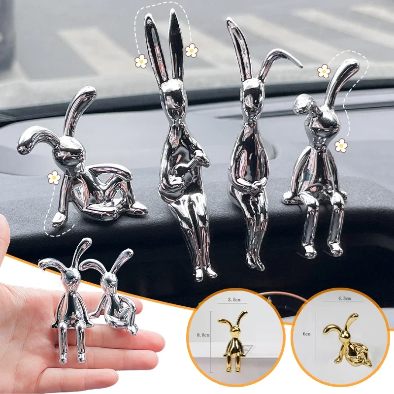 Automobilové ozdoby Automatické centrum Console Prívesok Kráľ Ekologické plastové karikatúry zvierat Rabbit Dekoratívne dekorácie interiéru automobilu