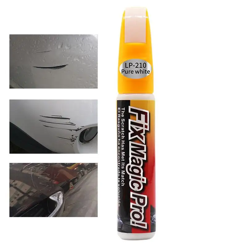 Automobilové perá striebro 12 ml náter auta Scratch Opravy pero Čierne/biele auto Scratch Opravy Paste Scratch Per na obnovenie lesku automobilu