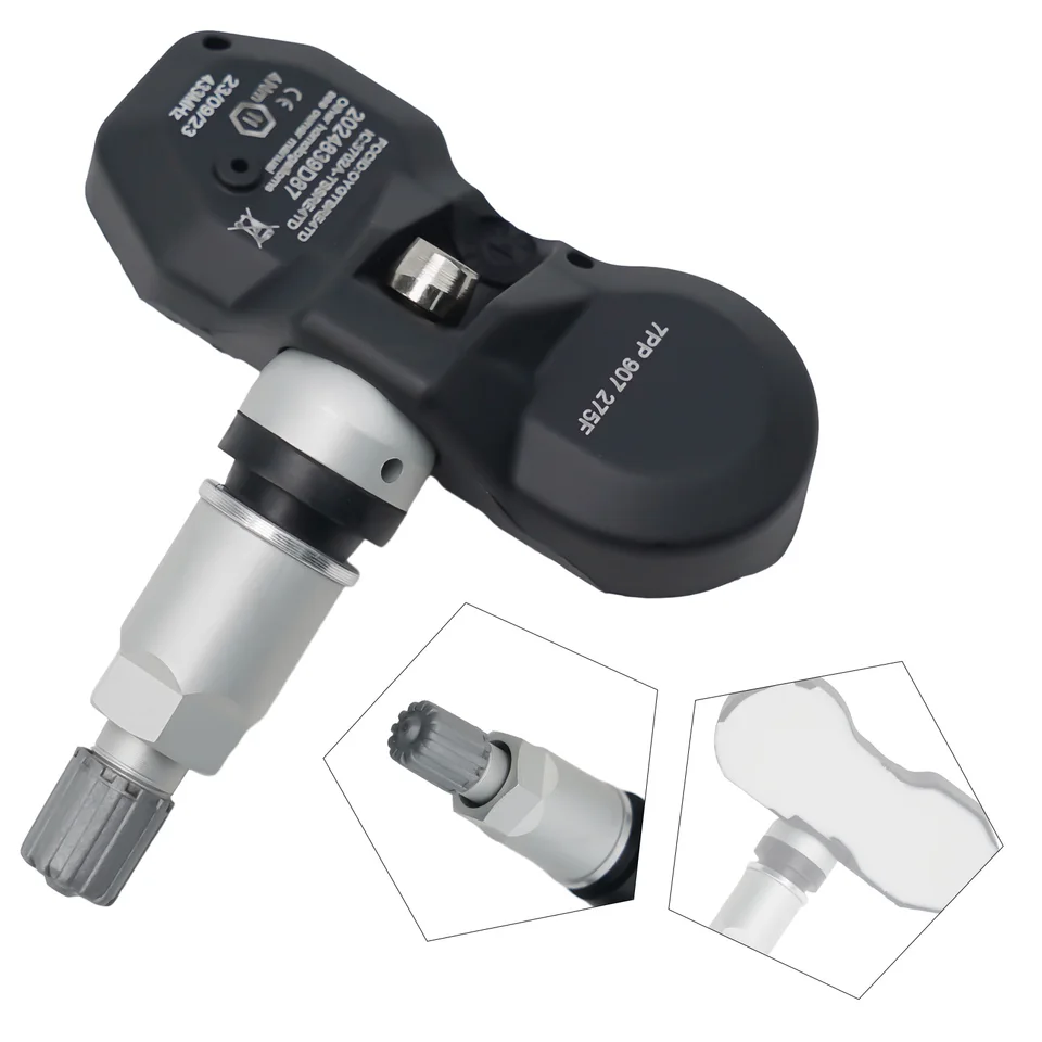 Automobilové príslušenstvo Senzor tlaku v pneumatike 433 MHz 7pp907275f Plastické+kovové TPMS Senzor Pneuga